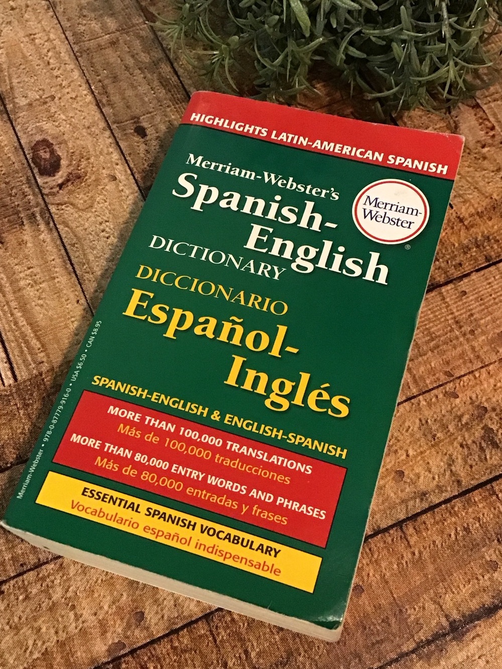 ♥️5/25$ Merriam-Webster Spanish-English Dictionary